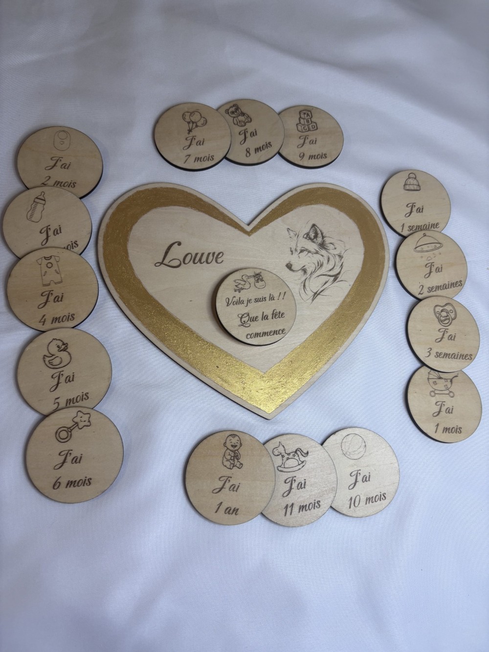 Cartes étapes bébé — Petit Pois & Création