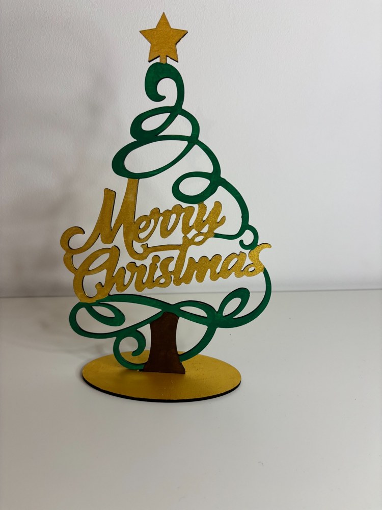 Kit créatif de Noël · Sapin : exemple assemblé